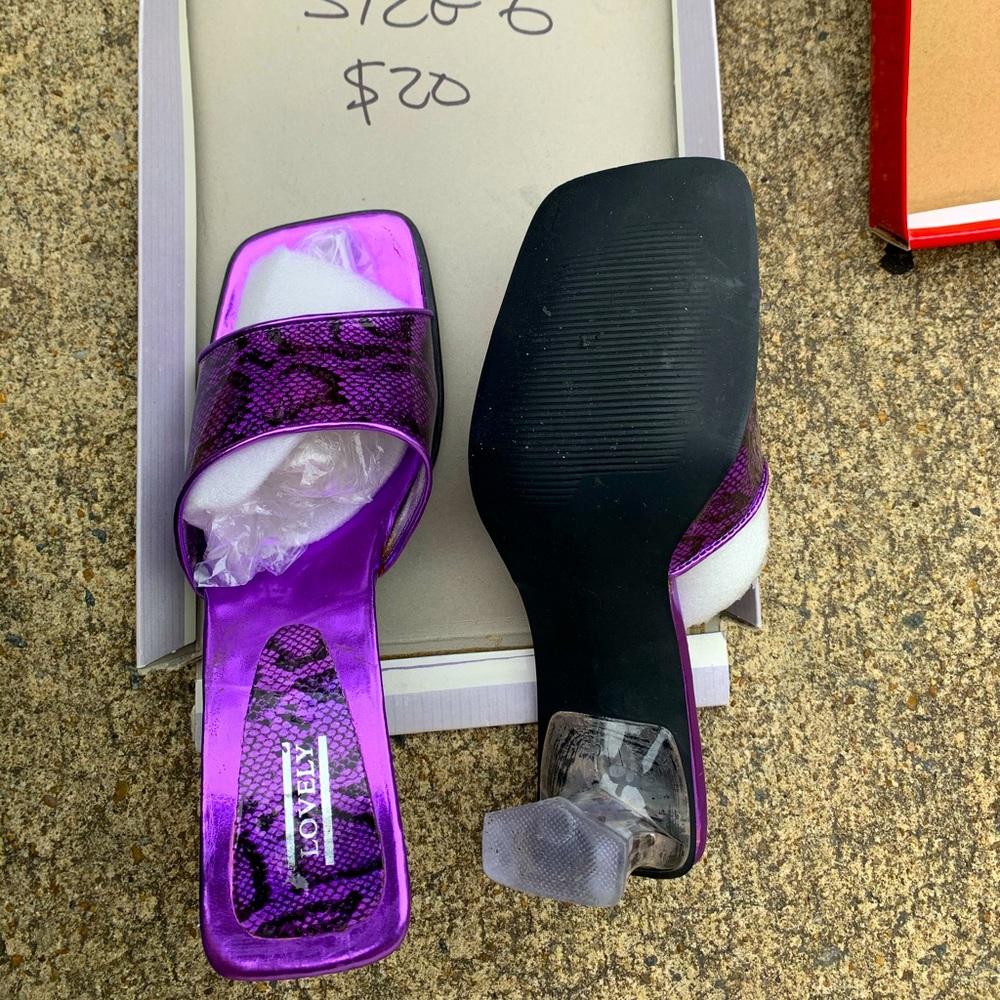 Lovely purple slip on shoe